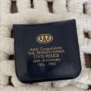 Antique hand held portable wash line, AAA Commemorative Case. Unique. EUC